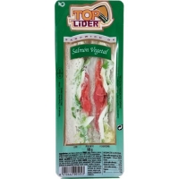 Hipercor  TOPLIDER sandwich vegetal de salmón envase 200 g