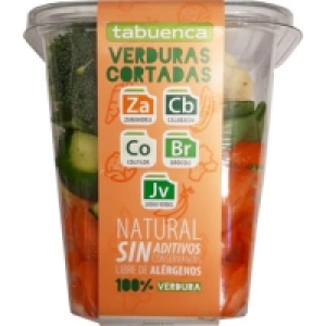 TABUENCA verdura cortada zanahoria, calabacín, coliflor, bró