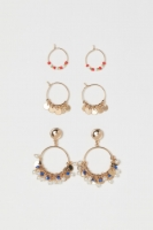  3 pares de pendientes de aro 4.99 €