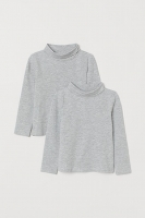 HM   Pack 2 camisetas cuello alto