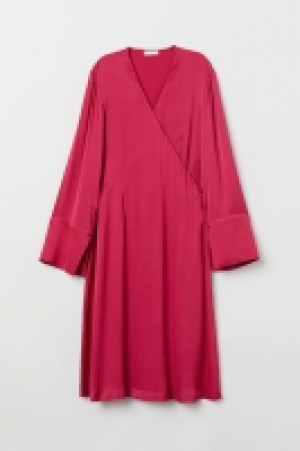 HM   Vestido cruzado de satén
