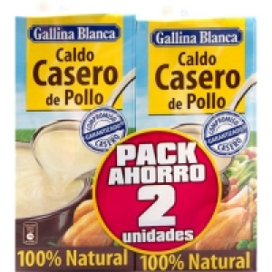 GALLINA BLANCA caldo de pollo casero 100% natural pack 2 env 2.95 €