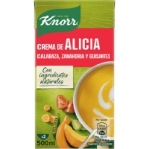 KNORR Crema de Alicia con calabaza, zanahoria y guisantes en 1.50 €