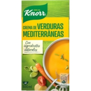 KNORR crema suave de verduras mediterráneas envase 500 ml 1.50 €