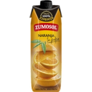 ZUMOSOL zumo de naranja sin pulpa 100% fruta exprimida sin a