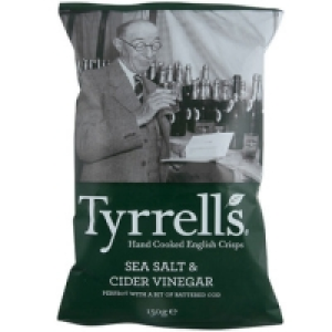 TYRRELLS Patatas fritas con vinagre de sidra y sal marina b 2.49 €