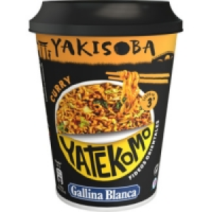 YATEKOMO Yakisoba fideos orientales sabor curry vaso 93 ml