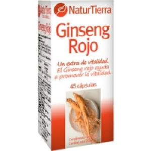 Hipercor  NATURTIERRA ginseng rojo envase 45 cápsulas