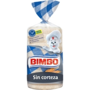 Hipercor  BIMBO pan de molde sin corteza bolsa 450 g