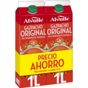 ALVALLE gazpacho original pack ahorro 2 unidades sin gluten