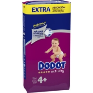DODOT Activity pañales de 10 a 15 kg talla 4+ Extra absorció