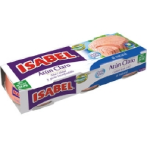 Hipercor  ISABEL atún claro al natural pack 3 latas 56 g neto escurrid