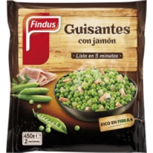 Hipercor  FINDUS guisantes con jamón listo en 5 minutos 2 raciones bol