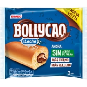 Hipercor  BOLLYCAO relleno de cacao con leche sin aceite de palma 3 un