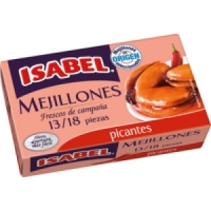ISABEL mejillones picantes en origen seleccionados 13-18 pie