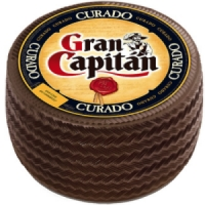 Hipercor  GRAN CAPITAN queso curado mezcla graso elaborado con leche p