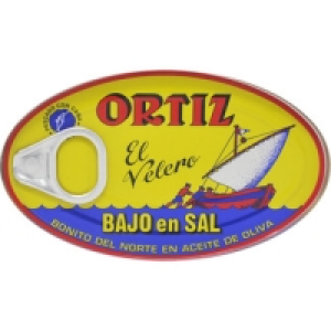 Hipercor  ORTIZ bonito del norte en aceite de oliva bajo en sal lata 8