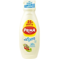 Hipercor  PRIMA mayonesa ligera sin gluten - 40% calorias que una mayo