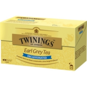 Hipercor  TWININGS té Earl Grey descafeinado estuche 25 bolsitas