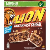 Hipercor  NESTLE Lion barritas de cereales para el desayuno 6 unidades