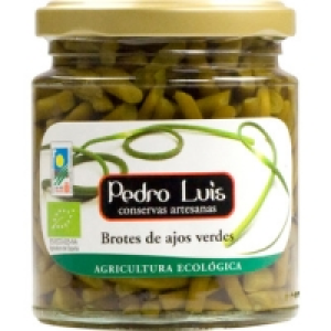 Hipercor  PEDRO LUIS brotes de ajos verdes ecológicos frasco 135 g net