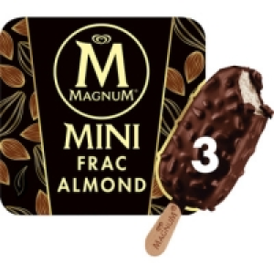 MAGNUM Mini frac helado con cobertura de chocolate negro con