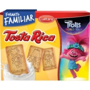 CUETARA TOSTA RICA galletas de desayuno con vitaminas hierro