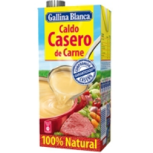 Hipercor  GALLINA BLANCA caldo de carne casero 100% natural envase 1 l