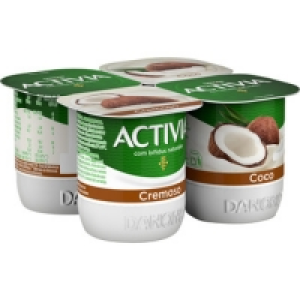 DANONE ACTIVIA bífidus cremoso de coco sin gluten pack 4 uni