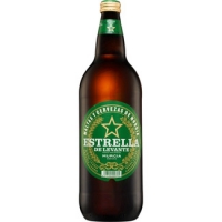 Hipercor  ESTRELLA LEVANTE cerveza rubia nacional Pilsen botella 1 l