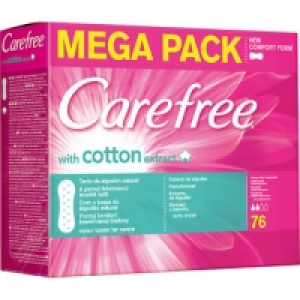 Hipercor  CAREFREE protege slips Cotton caja 76 unidades