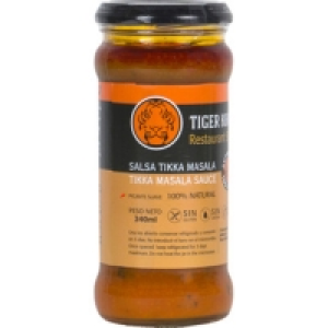 TIGER KHAN salsa Tikka Masala picante suave sin gluten y sin 2.70 €