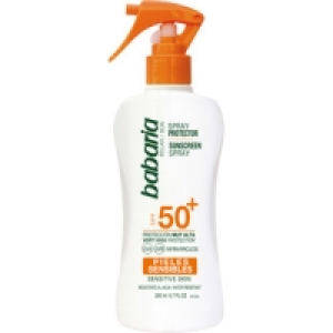 BABARIA protector solar spray para pieles sensibles SPF-50+  11.25 €