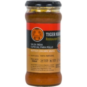 TIGER KHAN salsa india especial para pollo picante medio sin 2.50 €