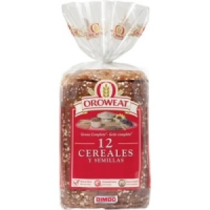 OROWEAT pan de molde 12 cereales y semillas grano completo b