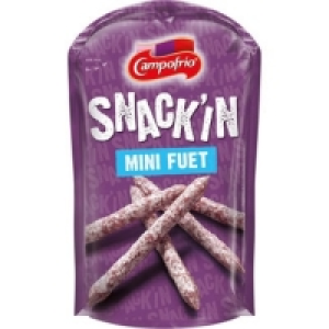 CAMPOFRIO Snack´in mini sticks de fuet para picar sin gluten