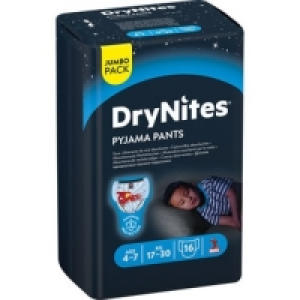 HUGGIES DRY NITES calzoncillos de noche absorbentes para niñ