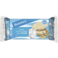 Hipercor  BICENTURY tortitas de arroz integral sabor yogur packs 4x2 u