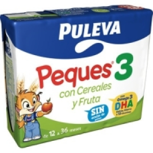 Hipercor  PULEVA PEQUES 3 preparado lácteo con cereales y frutas sin a