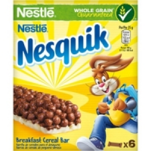 NESTLE Nesquik barritas de cereales con chocolate 6 unidades