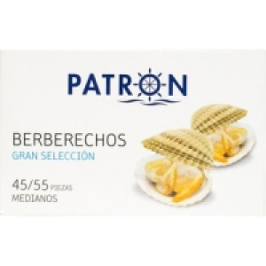 Hipercor  PATRON berberechos al natural gran selección 45-55 piezas la