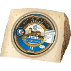CAMPO REAL queso curado de oveja elaborado con leche pasteur