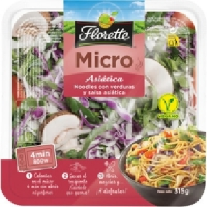 FLORETTE ensalada micro asiática noodles con verduras y sals 2.99 €