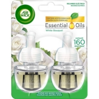 Hipercor  AIR WICK ambientador eléctrico Essentials Oils White Bouquet