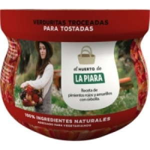 LA PIARA El Huerto receta de pimientos rojos y amarillos con