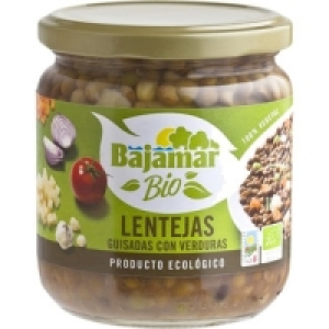 Hipercor  BAJAMAR Bio lentejas guisadas con verduras producto ecológic