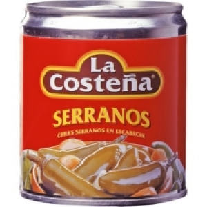 LA COSTEÑA chiles serranos en escabeche lata 121 g neto escu