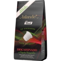 Hipercor  LALANDE café espresso descafeinado envase 20 cápsulas compos