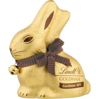Hipercor  LINDT conejo de chocolate negro de Pascua unidad 100 g