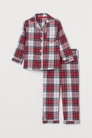 HM   Pijama en franela de algodón